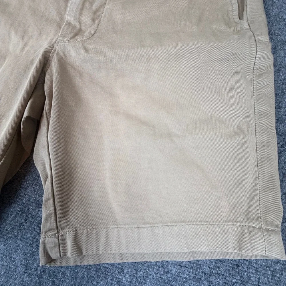 J.Crew Stanton Chino Shorts Mens 30 Khaki Tan Cotton Twill 9 Inch Inseam